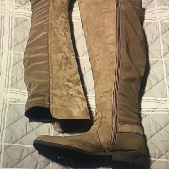 Shoes - Women's Tan Knee-High Boots